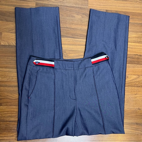 Tommy Hilfiger Dark Indigo Wide-Leg Pants - Size 8 - Picture 1 of 11